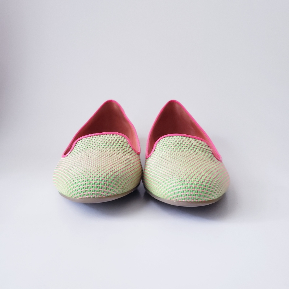 Vintage Via Spiga Green and Pink Flats - Picture 4 of 15